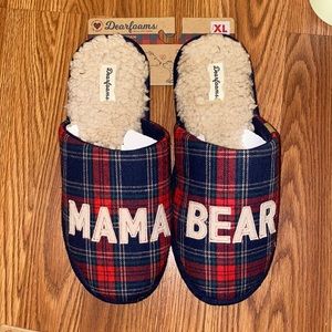 Dearfoams “Mama Bear” memory foam slippers